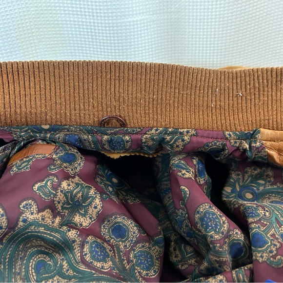 Grant men’s genuine, leather jacket, tan color - Picture 14 of 15